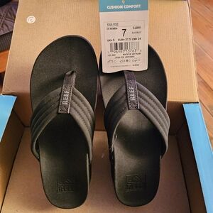 Reef Black Sandals Kaia Rise